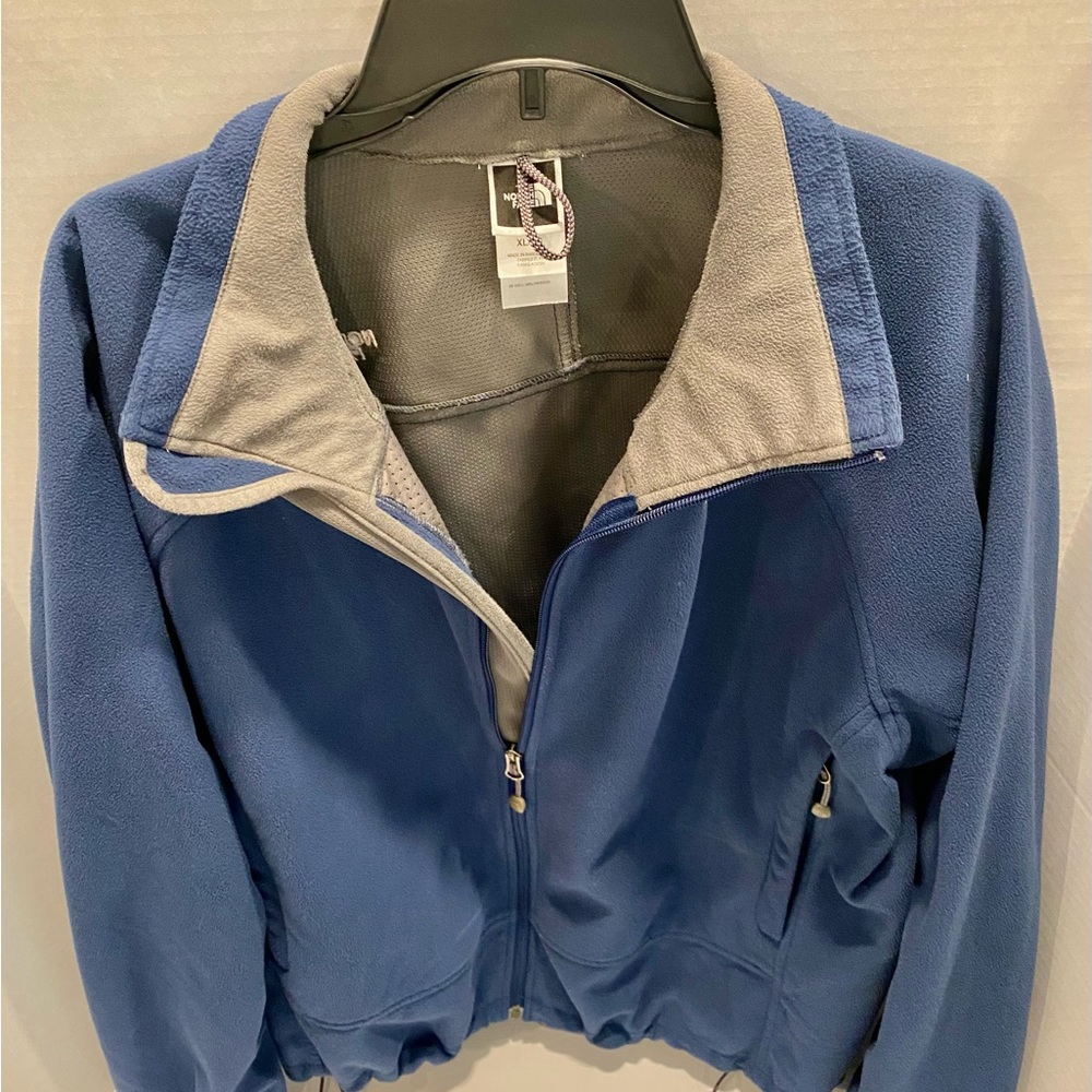 The North Face Men’s Fleece Full Zip Jacket, Blue, Size Large - Picture 2 of 5